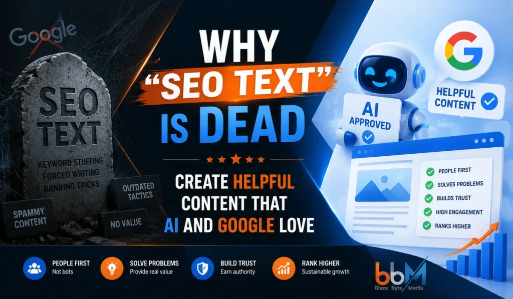 why seo text is dead